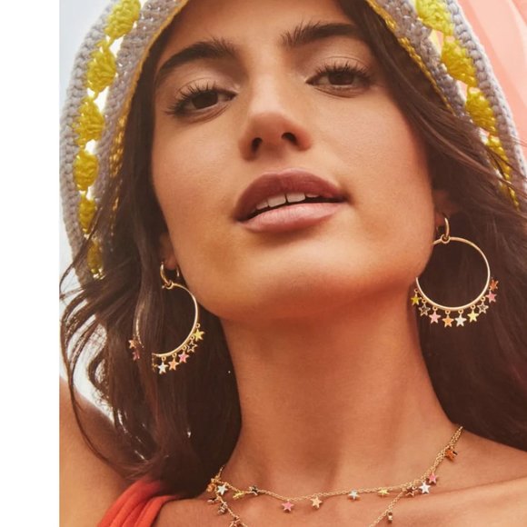 Kendra Scott Sloane Star Open Frame Earrings - Picture 2 of 7